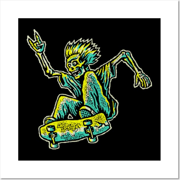 SKATEBOARDING Wall Art by THE HORROR SHOP